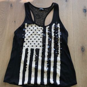 Express Patriotic Racerback Tank